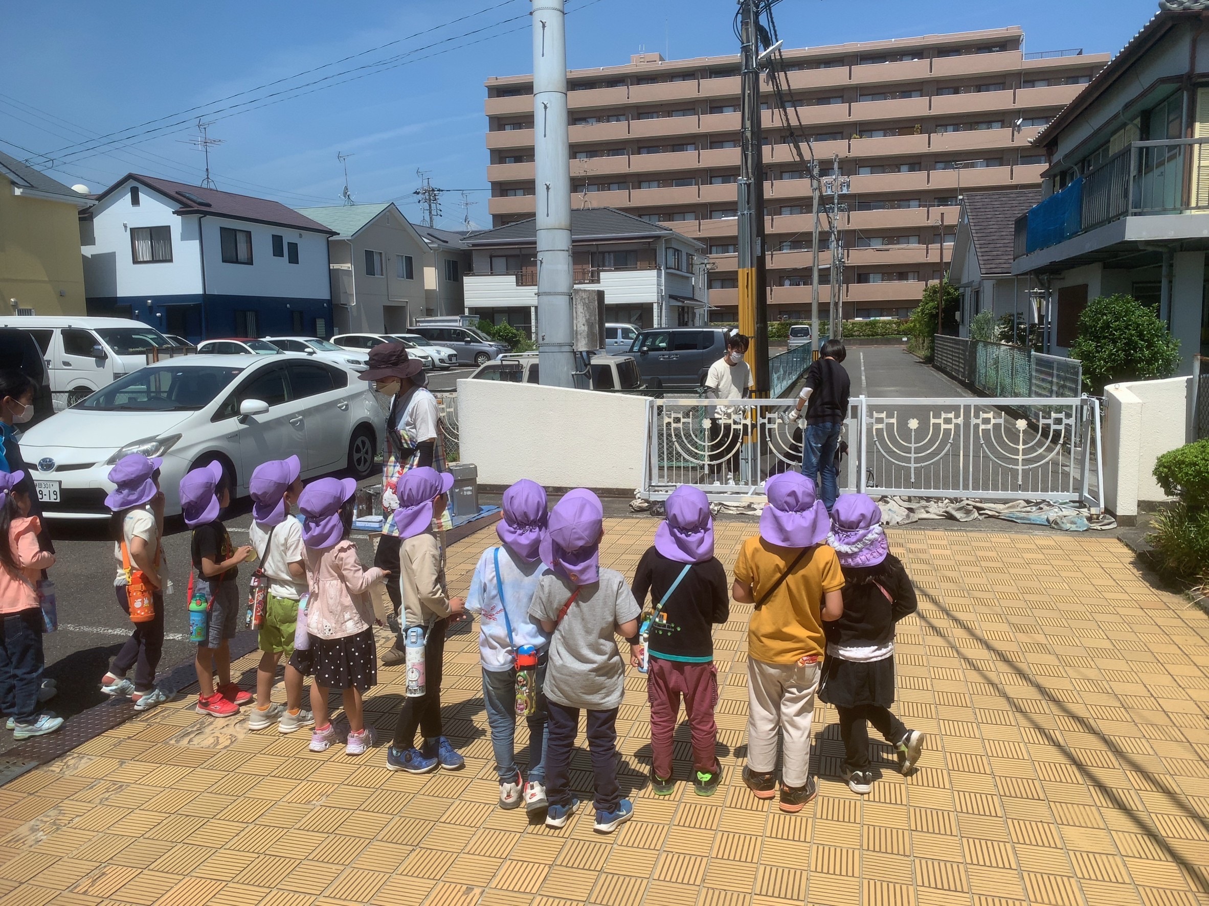 こども園ボランティア塗装