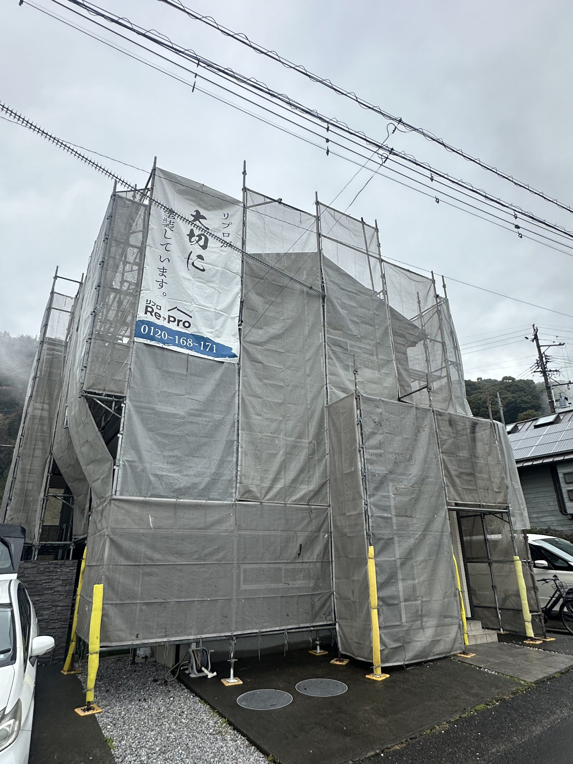 春の塗り替えシーズン各現場が着工しております！