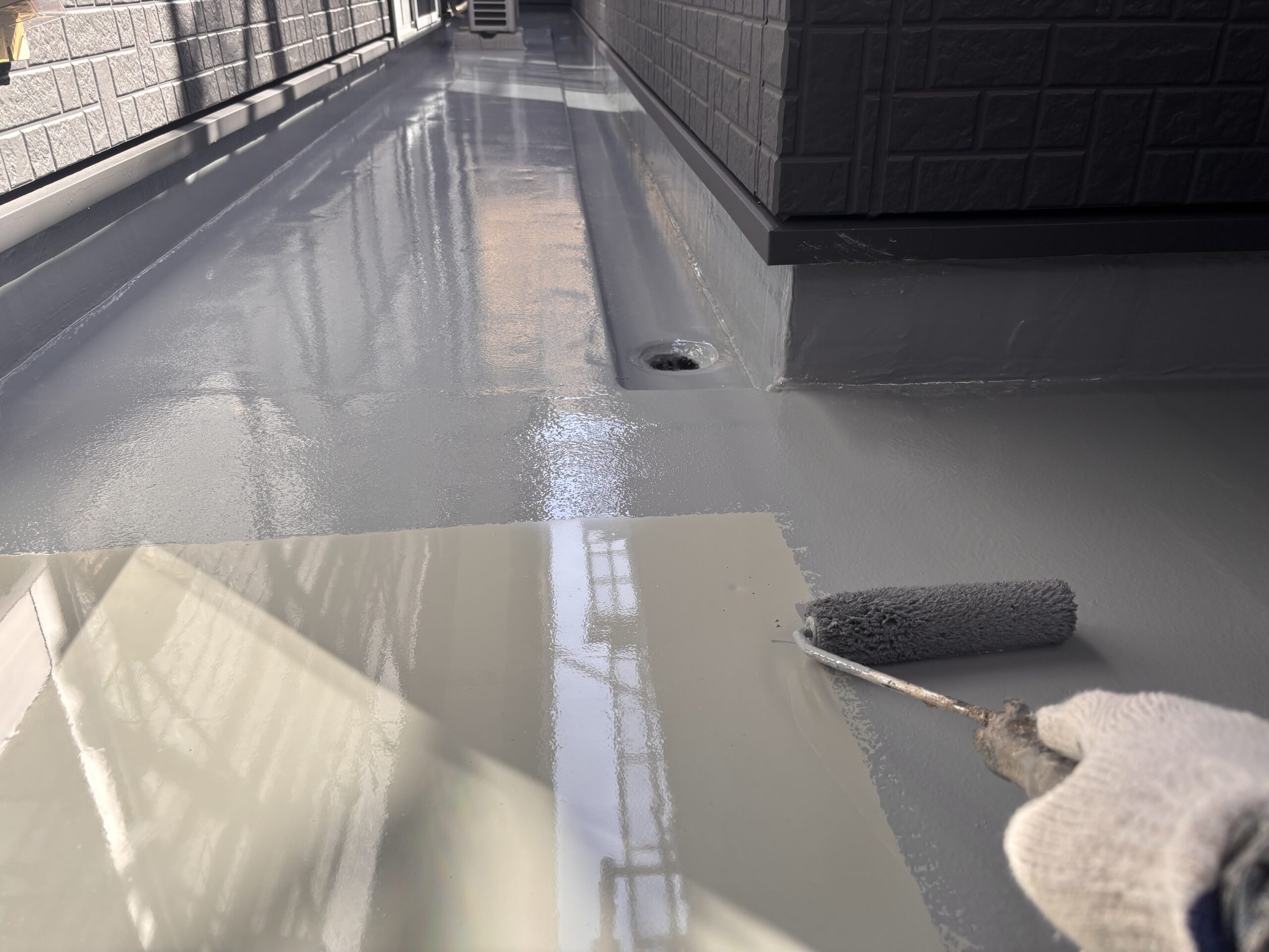 防水層を守る!プルーフロンGRトップ