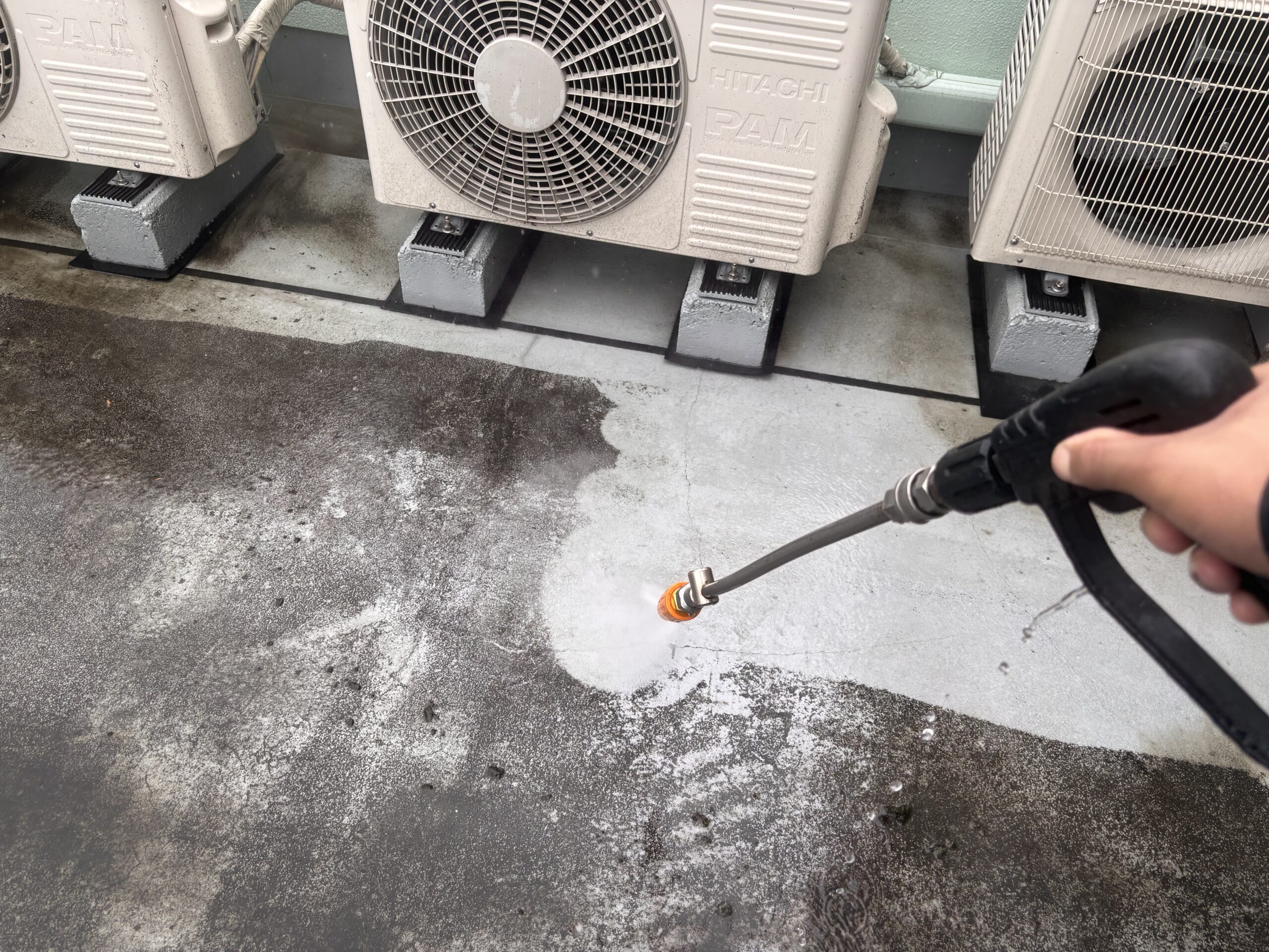 今日は大雨洗浄日和